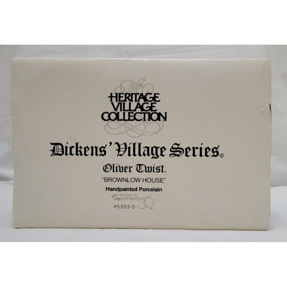 VTG Dept 56 Dickens' Village Series Oliver Twist BROWNLOW HOUSE #55530 Retired - Picture 10 of 13